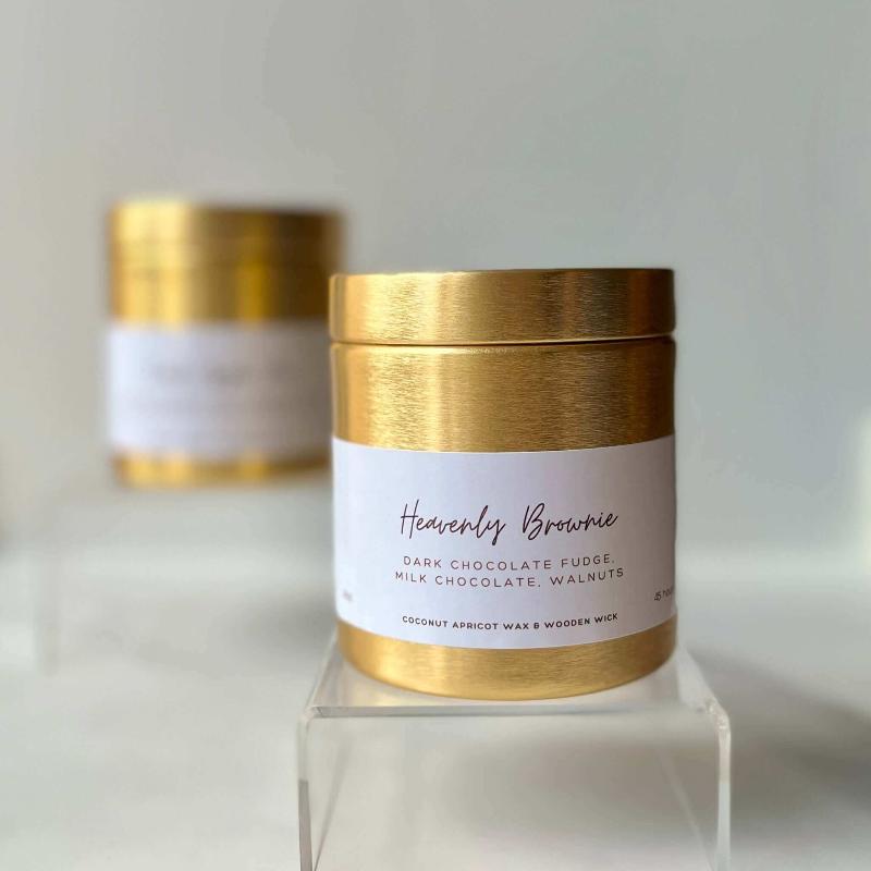 Heavenly Brownie Coconut Wax Candle by The Last Course Candles – Decadent Brownie Aroma