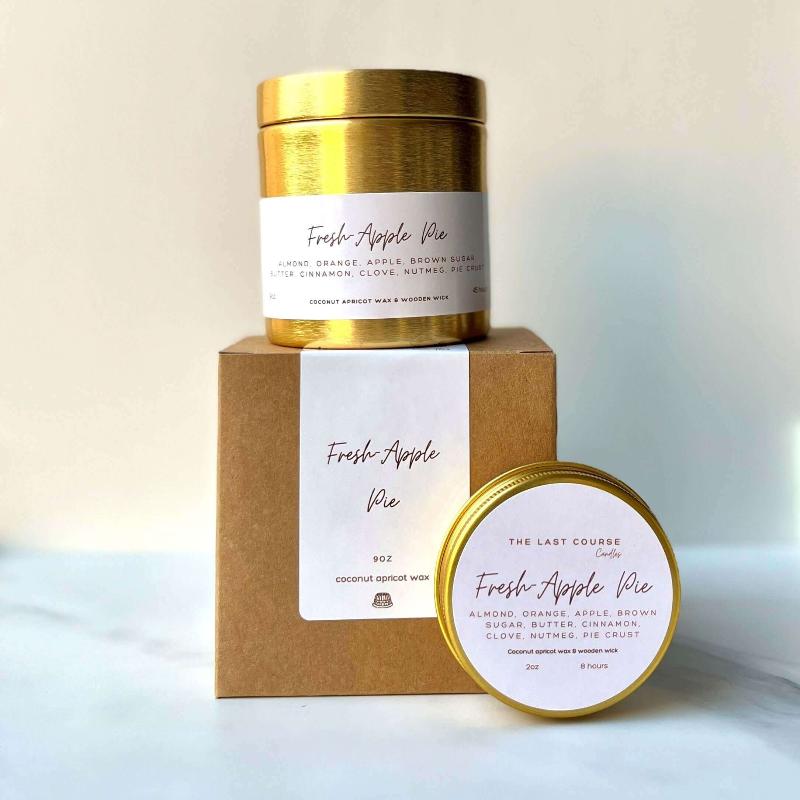 Fresh Apple Pie Candle by The Last Course Candles – Warm, Apple Pie Aroma